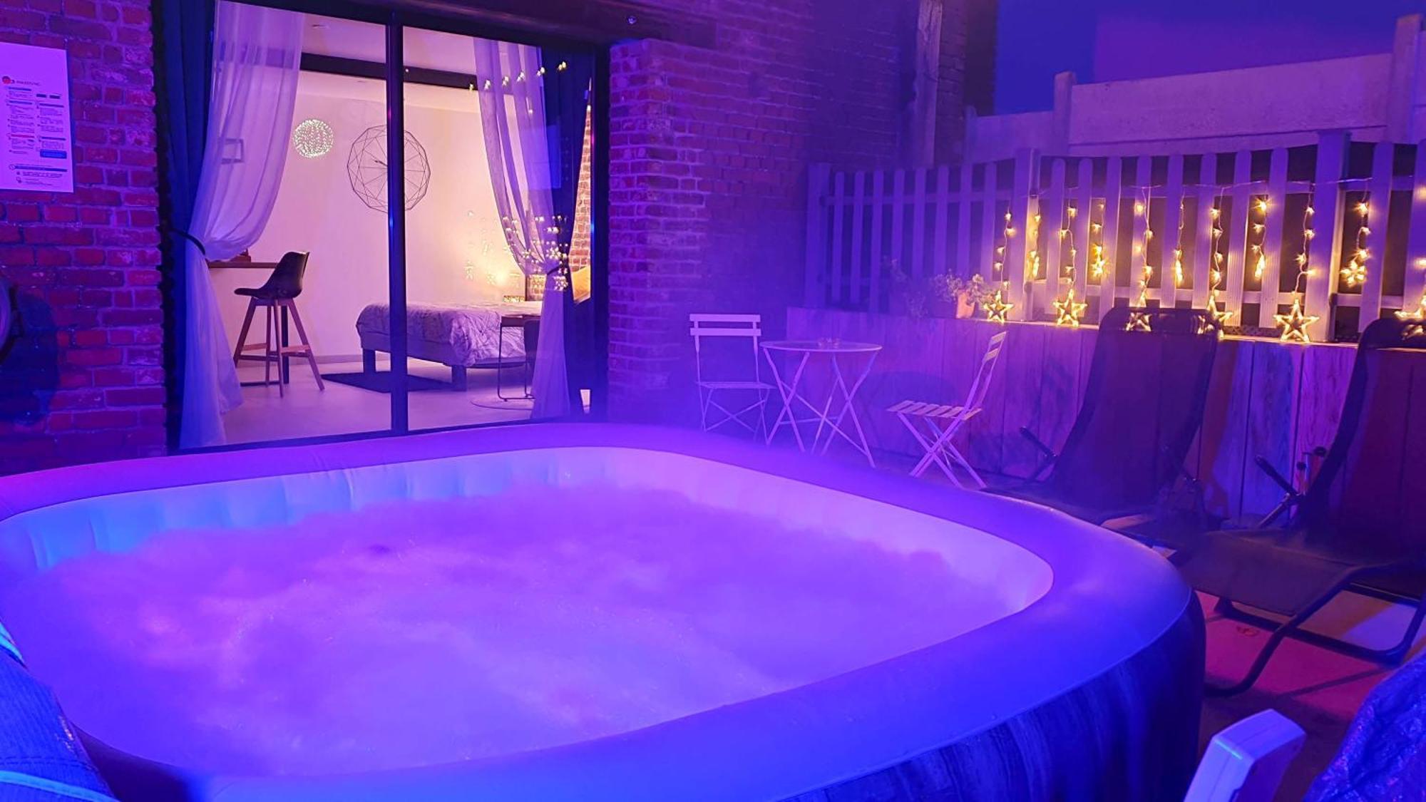 Gary Suite - Studio Cosy, Spa Et Jardin Privatif A 4 Min De Cambrai Awoingt Exterior photo
